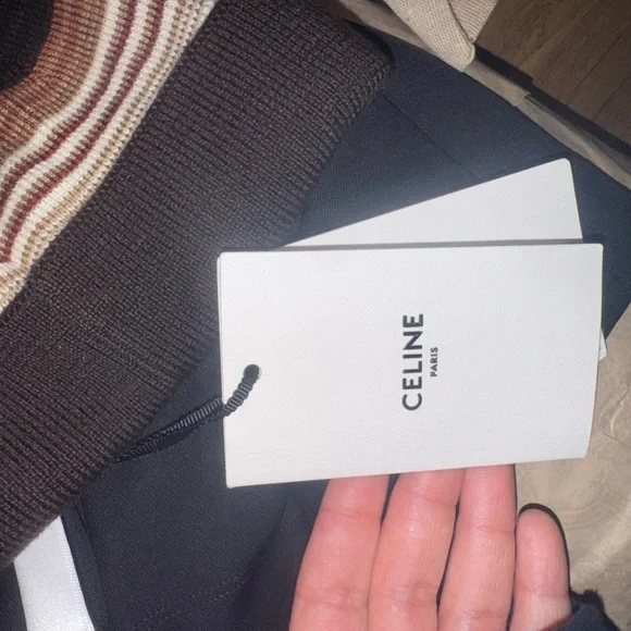Celine Striped Beanie with Logo - Picture 6 of 6